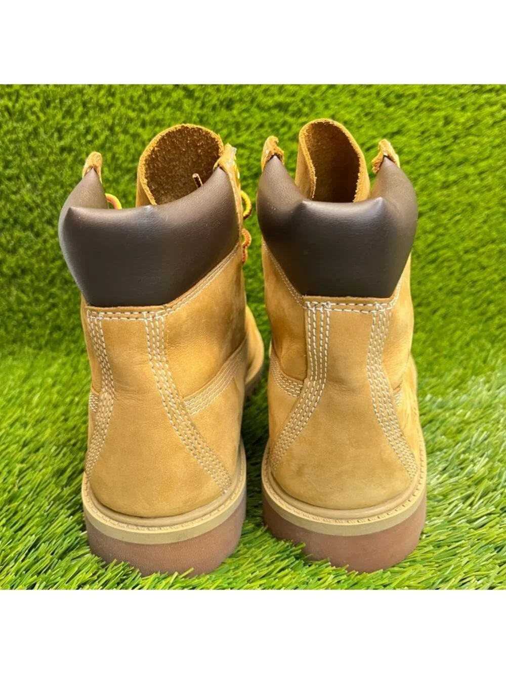 Timberland 6-Inch Premium Boys Size 6.5Y Brown Outdoor Waterproof Ankle Boots